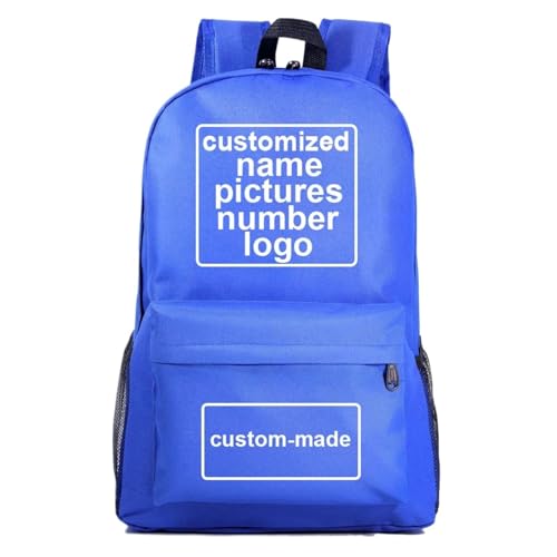 Benutzerdefiniertes Logo Jungen Mädchen Schultasche Personalisierte Frauen Männer Reisen Casual Daypack College Büchertasche Teenager Kinder Schultaschen Studenten Rucksack Color3,47 * 31 * 18CM von Tuboshu
