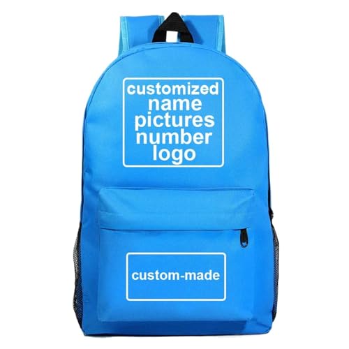 Benutzerdefiniertes Logo Jungen Mädchen Schultasche Personalisierte Frauen Männer Reisen Casual Daypack College Büchertasche Teenager Kinder Schultaschen Studenten Rucksack Color4,47 * 31 * 18CM von Tuboshu