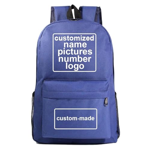 Benutzerdefiniertes Logo Jungen Mädchen Schultasche Personalisierte Frauen Männer Reisen Casual Daypack College Büchertasche Teenager Kinder Schultaschen Studenten Rucksack Color5,47 * 31 * 18CM von Tuboshu