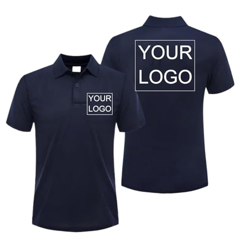 Benutzerdefiniertes Poloshirt Sommer Lässig Atmungsaktiv Arbeitsshirt Personalisiertes Kurzarm T-Shirt mit Logo Text Bild Druck Color2,XXL Benutzerdefiniertes Poloshirt Sommer Lässig Atmungsaktiv Arbeitsshirt Personalisiertes Kurzarm T-Shirt mit Logo Text Bild Druck Color2,XXL von Tuboshu