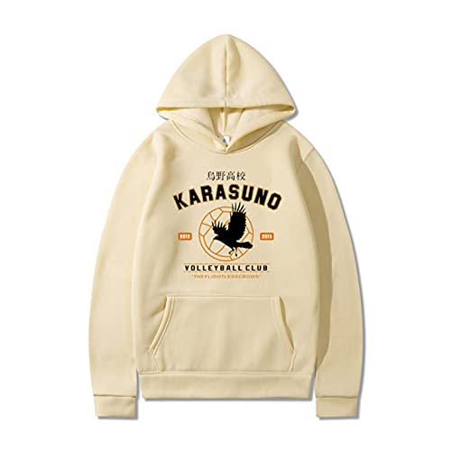 Cartoon Haikyuu Herren Hoodies Lustige japanische Anime Streetwear Harajuku Karasuno High School Grafik Sweatshirts Männer Frauen Tops von Tuboshu