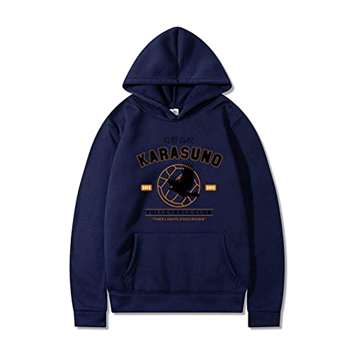 Cartoon Haikyuu Herren Hoodies Lustige japanische Anime Streetwear Harajuku Karasuno High School Grafik Sweatshirts Männer Frauen Tops von Tuboshu