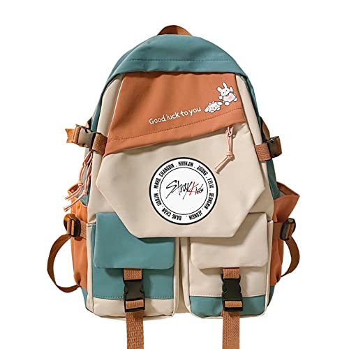 Stray Kids Rucksack Cosplay Unisex Studenten Schultasche Cartoon Laptop Reiserucksack Outdoor Fashion Teens Geschenke color8,43 * 30 * 14CM von Tuboshu