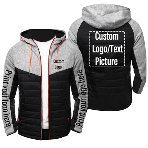 Tuboshu Benutzerdefinierte Hoodie für Männer Entwerfen Sie Ihre Eigene Jacke Fügen Sie Logo Foto Text Personalisierte Reißverschluss Sweatshirt Frühling Herbst Winter Mantel color2,L Tuboshu Benutzerdefinierte Hoodie für Männer Entwerfen Sie Ihre Eigene Jacke Fügen Sie Logo Foto Text Personalisierte Reißverschluss Sweatshirt Frühling Herbst Winter Mantel color2,L von Tuboshu