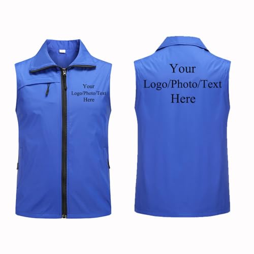Tuboshu Benutzerdefinierte Logo Weste Personalisierte Ärmellose Jacke Mantel Sommer Dünne Weste Männer Frauen Reißverschluss Arbeitskleidung Uniformen Casual Outwear Tops Color2,L Tuboshu Benutzerdefinierte Logo Weste Personalisierte Ärmellose Jacke Mantel Sommer Dünne Weste Männer Frauen Reißverschluss Arbeitskleidung Uniformen Casual Outwear Tops Color2,L von Tuboshu