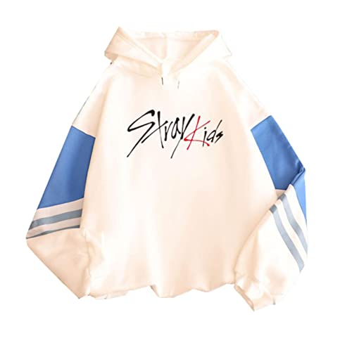 Tuboshu Harajuku KPOP Straykids Stray Kids Kapuzenpullover Damen Hoodies Sweatshirt Patchwork Langarm Pullover Top von Tuboshu