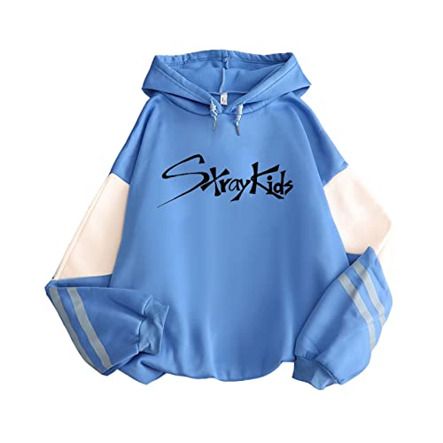 Tuboshu Harajuku KPOP Straykids Stray Kids Kapuzenpullover Damen Hoodies Sweatshirt Patchwork Langarm Pullover Top von Tuboshu