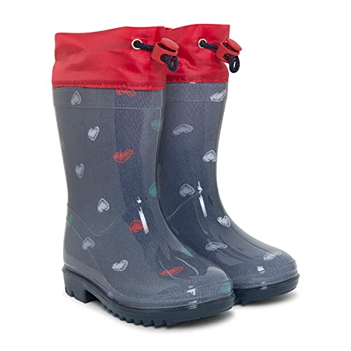 Tuc Tuc Botas DE AGUA Corazones NIÑA Azules Best Friends 4EVER FW21 Gummistiefel, blau, 29 EU von Tuc Tuc