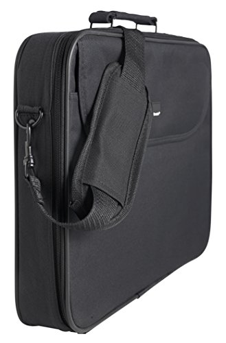 Tracer Einzeltasche für Laptops bis 15,6 Zoll, Polyester, Schwarz, Messenger von Tucano