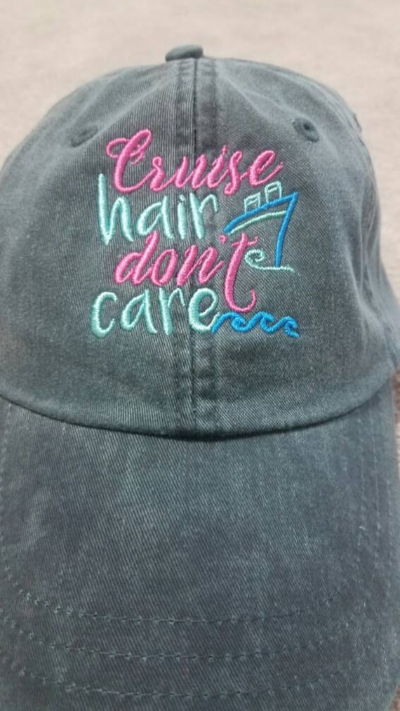 Cruise Hair Don't Care Baseballmütze Cruise Hair Don't Care Baseballmütze von TuckersTinyThreads