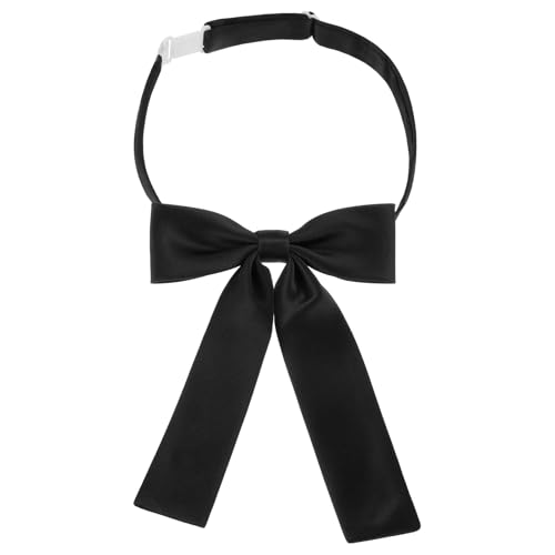 Tucnoeu Vorgebundene Fliege für Frauen Bow Tie Schwarz Damen Krawatte Verstellbare Schleife Krawatte Geeignet für Uniform Hemden Uniformen Rollenspiel T-Shirts von Tucnoeu