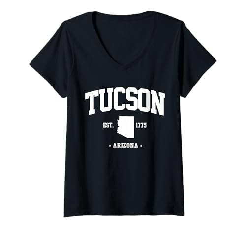 Damen Tucson Arizona Geschenkreise in die Heimatstadt Tucson Arizona T-Shirt mit V-Ausschnitt Damen Tucson Arizona Geschenkreise in die Heimatstadt Tucson Arizona T-Shirt mit V-Ausschnitt von Tucson Arizona Gift trip to Tucson hometown