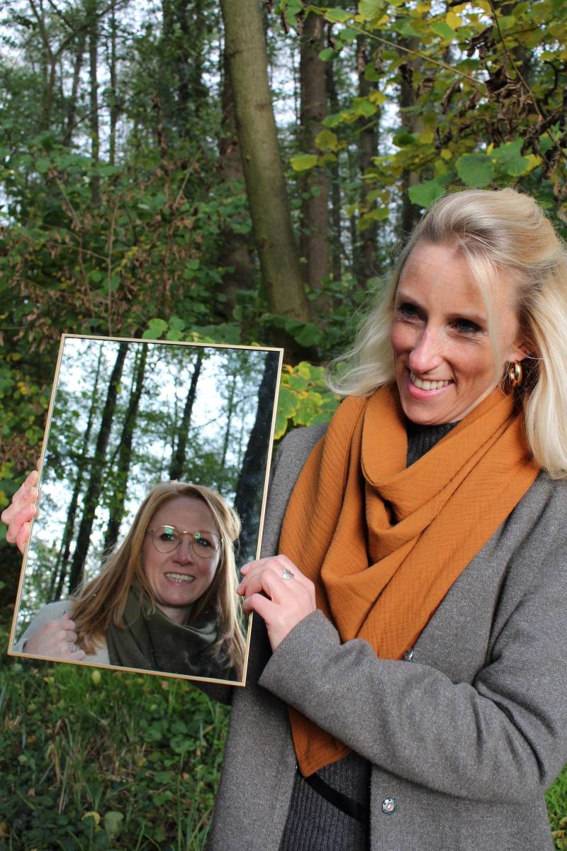 Tuecherfee - Xxl Dreieckstuch "Schick in Den Herbst", Musselin Lehmbraun Mit Einem Süßen Clip, Wickelschal, Großes Damen Tuch von Tuecherfee