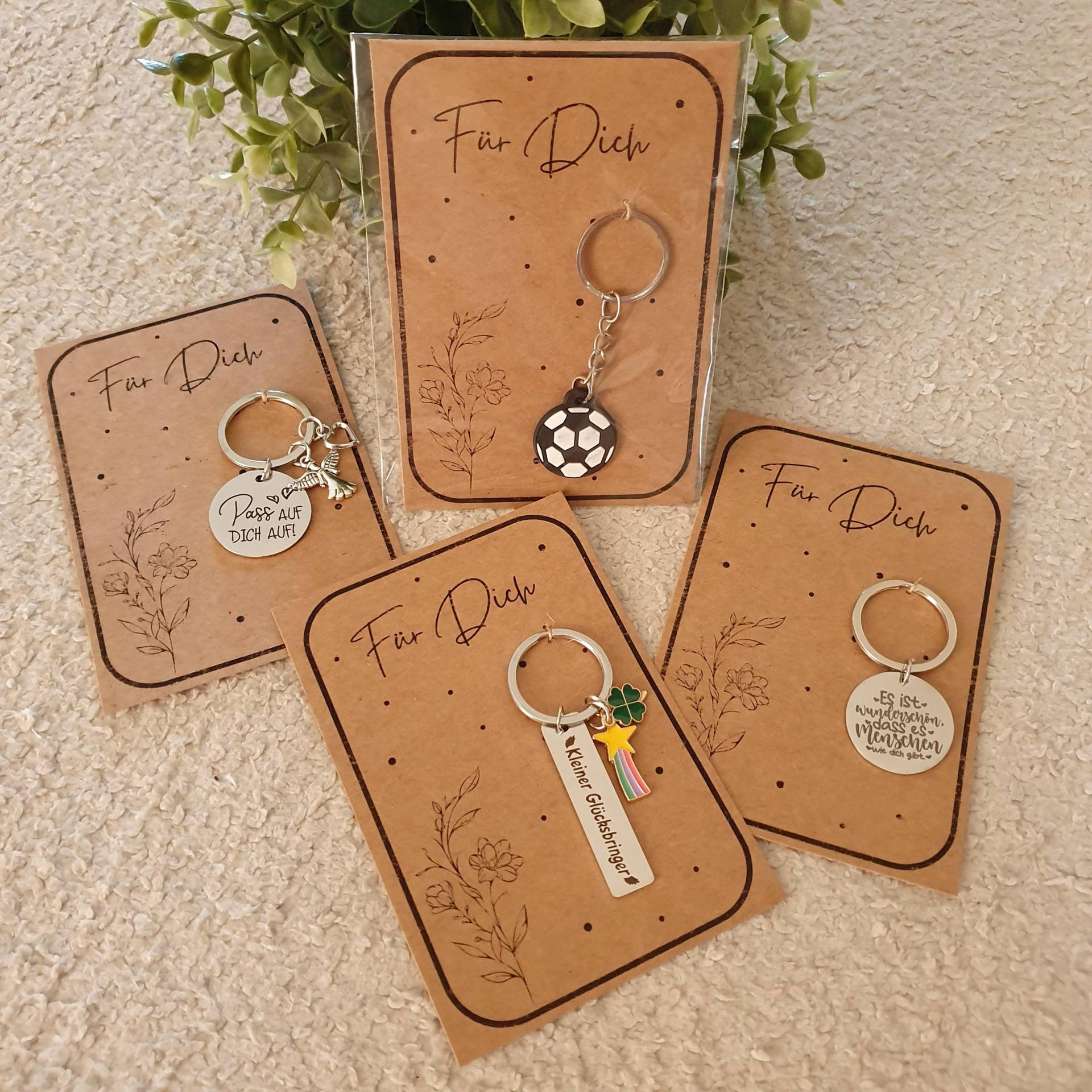 Schlüssenanhänger Für Klein Und Groß/Kleinigkeit/Mitbringsel/Dankeschön von TueddelkramVonHerzen