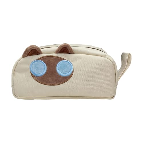 Tuelaly Federmäppchen mit Cartoon-Motiv, großes Fassungsvermögen, für Schule, Schreibwaren, Organizer für Kinder, Teenager, Studenten, beige, Niedlich Tuelaly Federmäppchen mit Cartoon-Motiv, großes Fassungsvermögen, für Schule, Schreibwaren, Organizer für Kinder, Teenager, Studenten, beige, Niedlich von Tuelaly