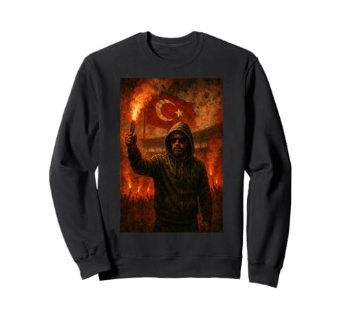 Türkiye T-Shirt Türken Ultras Fahne Fans Herren Türkei Sweatshirt Türkiye T-Shirt Türken Ultras Fahne Fans Herren Türkei Sweatshirt von Türkei Fans & Patrioten Shop IBK