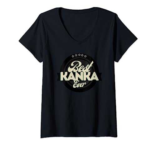 Damen Best Kanka Ever Türkisch T-Shirt T-Shirt mit V-Ausschnitt von Türkisch T-Shirt