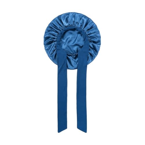 Tuesoa Damen-Mütze, Nachtschlaf-Duschhaube, Hochelastische Haarhaube, Kopfbedeckung, Haarpflege-Haube, Nachtmütze, Langlebig, Einfach zu Verwenden, Königsblau von Tuesoa