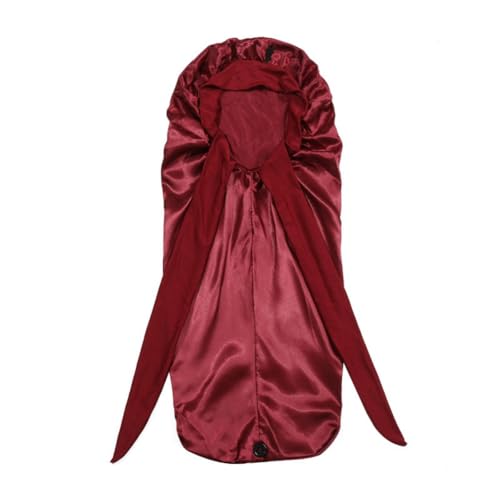 Tuesoa Damen-Mütze, Schlafmütze, Langer Schwanz, Geflochtenes Haar, Nachtschlafmütze, Kopf-Duschhauben für Sauna, Badehaube, Langlebig, Einfach zu Verwenden, Weinrot Tuesoa Damen-Mütze, Schlafmütze, Langer Schwanz, Geflochtenes Haar, Nachtschlafmütze, Kopf-Duschhauben für Sauna, Badehaube, Langlebig, Einfach zu Verwenden, Weinrot von Tuesoa