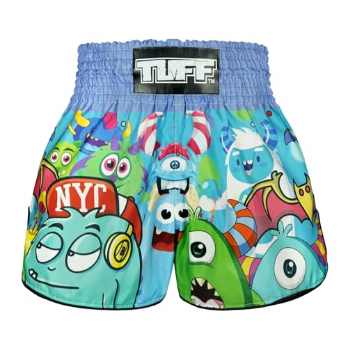 Tuff Sport Muay Thai Boxshorts Retro Styles Classic Slim Cut MMA Kickboxen Workout Set Kleidung Training, Tuf-rms104-mtc, Medium von Tuff Sport