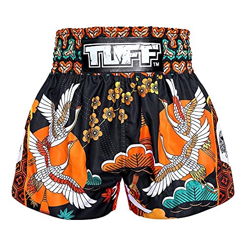 Tuff Sport Muay Thai Shorts Boxen Shorts Traditionelle Stile MMA Workout Kickboxen, Tuf-ms652-org, Groß von Tuff Sport