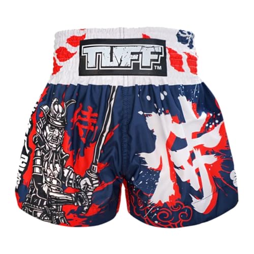 Tuff Sport Muay Thai Shorts Boxen Shorts Traditionelle Stile MMA Workout Kickboxen, Tuf-ms661-blk, Groß von Tuff Sport