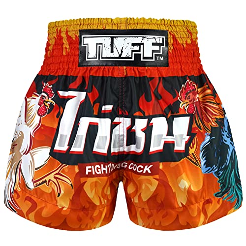 Tuff Sport Muay Thai Shorts Boxen Shorts Traditionelle Stile MMA Workout Kickboxen, Tuf-ms675-org, Mittel von Tuff Sport