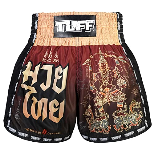 Tuff Sport Retro Muay Thai Shorts Boxen Shorts Classic Slim Cut MMA Kickboxen Workout Set Kleidung Training, Tuf-MSC101-Rot, Klein Tuff Sport Retro Muay Thai Shorts Boxen Shorts Classic Slim Cut MMA Kickboxen Workout Set Kleidung Training, Tuf-MSC101-Rot, Klein von Tuff Sport