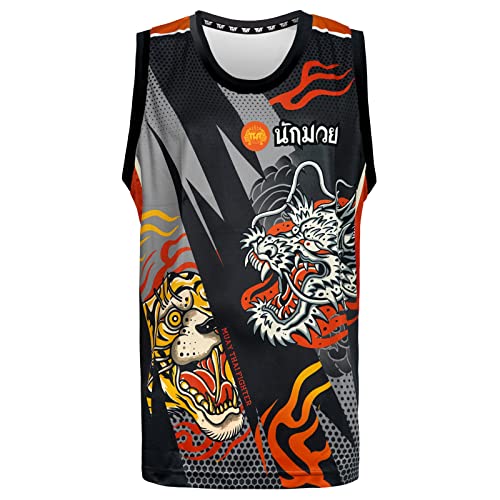 Tuff Sport Tank Top Muay Thai Boxen Weste Top Workout Shirt Ärmellos Gym Fitness Training, Tuf-tt105, S von Tuff Sport