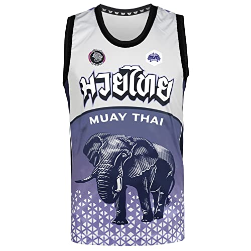 Tuff Sport Tank Top Muay Thai Boxing Vest Top Workout Shirt Sleeveless Gym Fitness Training (L, TUF-TT106) von Tuff Sport
