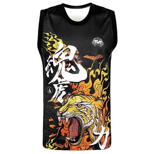 Tuff Sport Tank Top Muay Thai Boxen Weste Top Workout Shirt Ärmellos Gym Fitness Training, Tuf-tt108, M von Tuff Sport