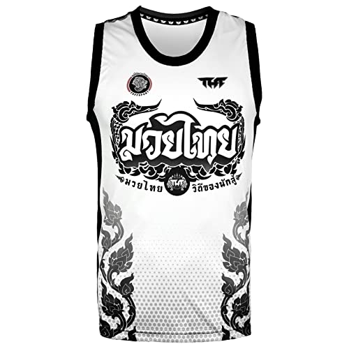 Tuff Sport Tanktop Muay Thai Boxen Weste Top Workout Shirt Ärmellos Gym Fitness Training, Tuf-tt101, XX-Large von Tuff Sport