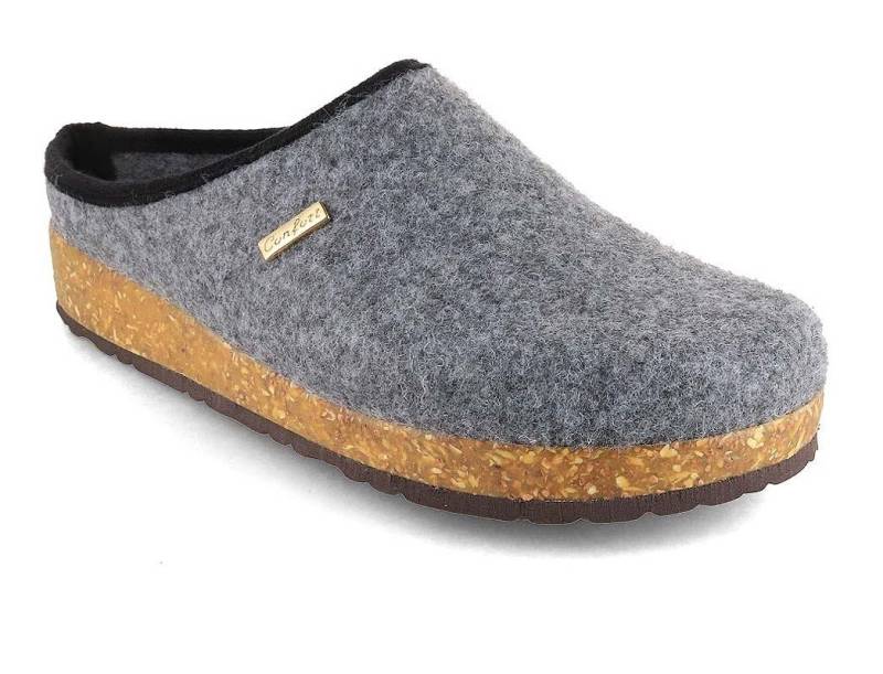 Tuffeln Filz-Pantoffeln Komfort Herren Clogs mit Kork-Fußbett Hausschuh vegan aus 100% Tuf-Felt von Tuffeln
