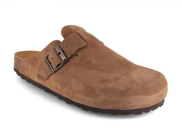 Tuffeln Leder-Clogs 'Helgoland' mit Korkfußbett von Tuffeln