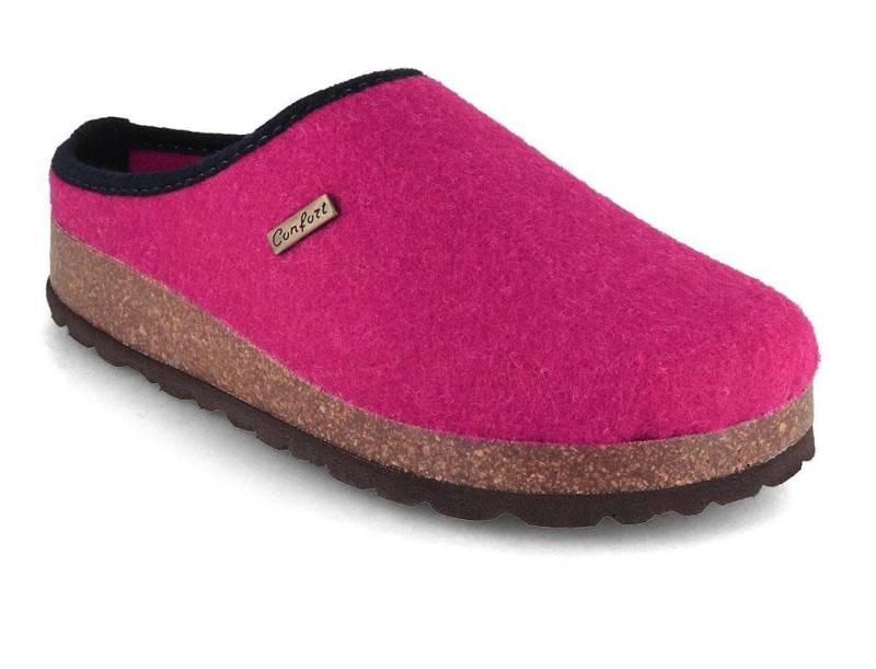 Tuffeln Tuffeln Komfort, fuchsia Hausschuh vegan aus 100% Tuf-Felt von Tuffeln