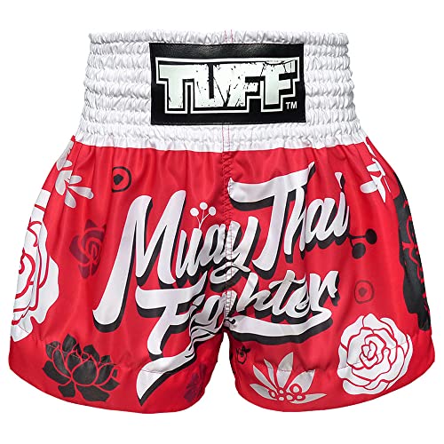 Tuff Muay Thai Shorts (TUF-MS632-Rot, Größe XXL) von Tuff Sport