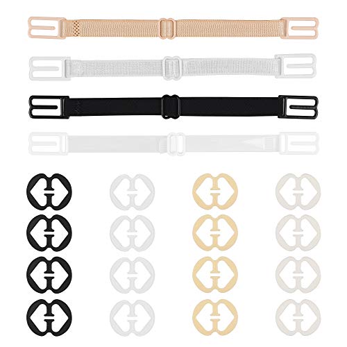 Tugaizi 20 Stück BH-Träger Clips Set 4 Stück rutschfeste BH-Träger Damen Elastisch Verstellbar Verdeckte BH-Träger Halter mit 16 Stück BH-Klammern Tugaizi 20 Stück BH-Träger Clips Set 4 Stück rutschfeste BH-Träger Damen Elastisch Verstellbar Verdeckte BH-Träger Halter mit 16 Stück BH-Klammern von Tugaizi