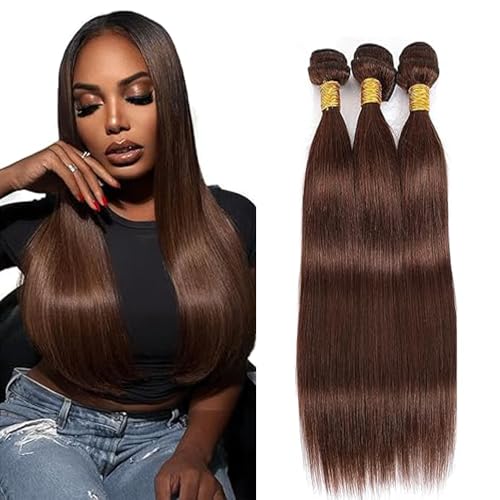 Tuheerst Straight Human Hair Bundles #4 Chocolate Brown Menschliches Haar 3 Bundles 50g/PC Human Hair Extensions Echthaar Tressen Bündel Double Weft Remy Hair for Woman 26 28 30 Zoll Tuheerst Straight Human Hair Bundles #4 Chocolate Brown Menschliches Haar 3 Bundles 50g/PC Human Hair Extensions Echthaar Tressen Bündel Double Weft Remy Hair for Woman 26 28 30 Zoll von Tuheerst