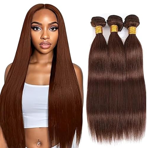 Tuheerst Straight Human Hair Bundles #4 Chocolate Brown Menschliches Haar Human Hair Extensions Echthaar Tressen Bündel 3 Bundles Double Weft Remy Hair for Woman 18 18 18 Zoll Tuheerst Straight Human Hair Bundles #4 Chocolate Brown Menschliches Haar Human Hair Extensions Echthaar Tressen Bündel 3 Bundles Double Weft Remy Hair for Woman 18 18 18 Zoll von Tuheerst