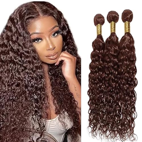Tuheerst Water Wave Human Hair Bundles #4 Chocolate Brown Menschliches Haar 3 Bundles 50g/PC Human Hair Extensions Echthaar Tressen Bündel Double Weft Remy Hair for Woman 24 26 28 Zoll Tuheerst Water Wave Human Hair Bundles #4 Chocolate Brown Menschliches Haar 3 Bundles 50g/PC Human Hair Extensions Echthaar Tressen Bündel Double Weft Remy Hair for Woman 24 26 28 Zoll von Tuheerst
