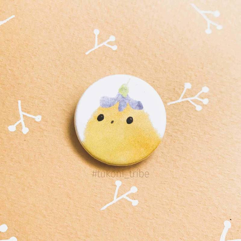 Kleine Hühnerabzeichen Chicken Tukoni Abzeichen Bird Pin Button Badge Animal Button-Abzeichen von TukoniTribe