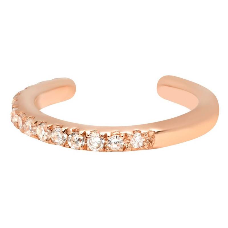 Pave' Diamant Gold Ohr Cuff, Pierceless Knorpel Manschette, Hoop Ohrring 14K Wickel Manschette von Tulajewelry
