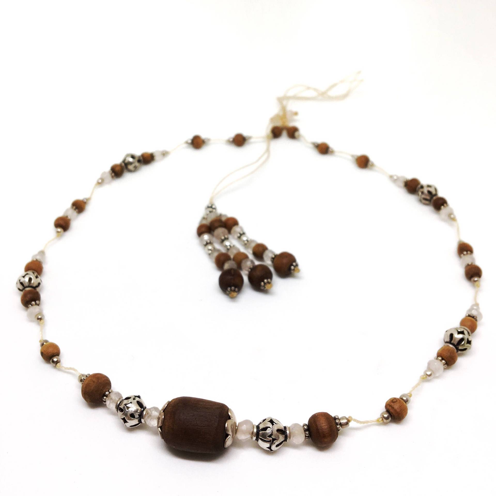 Einstellbare Tulasi Mani Halskette Mit Atemberaubenden Quaste von TulasiMaharani