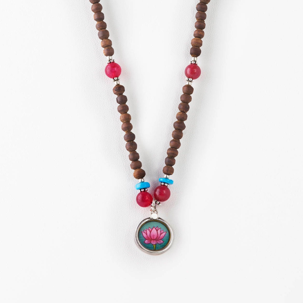 Kamal Rosa Und Blau Lotus Tulasi Halskette von TulasiMaharani