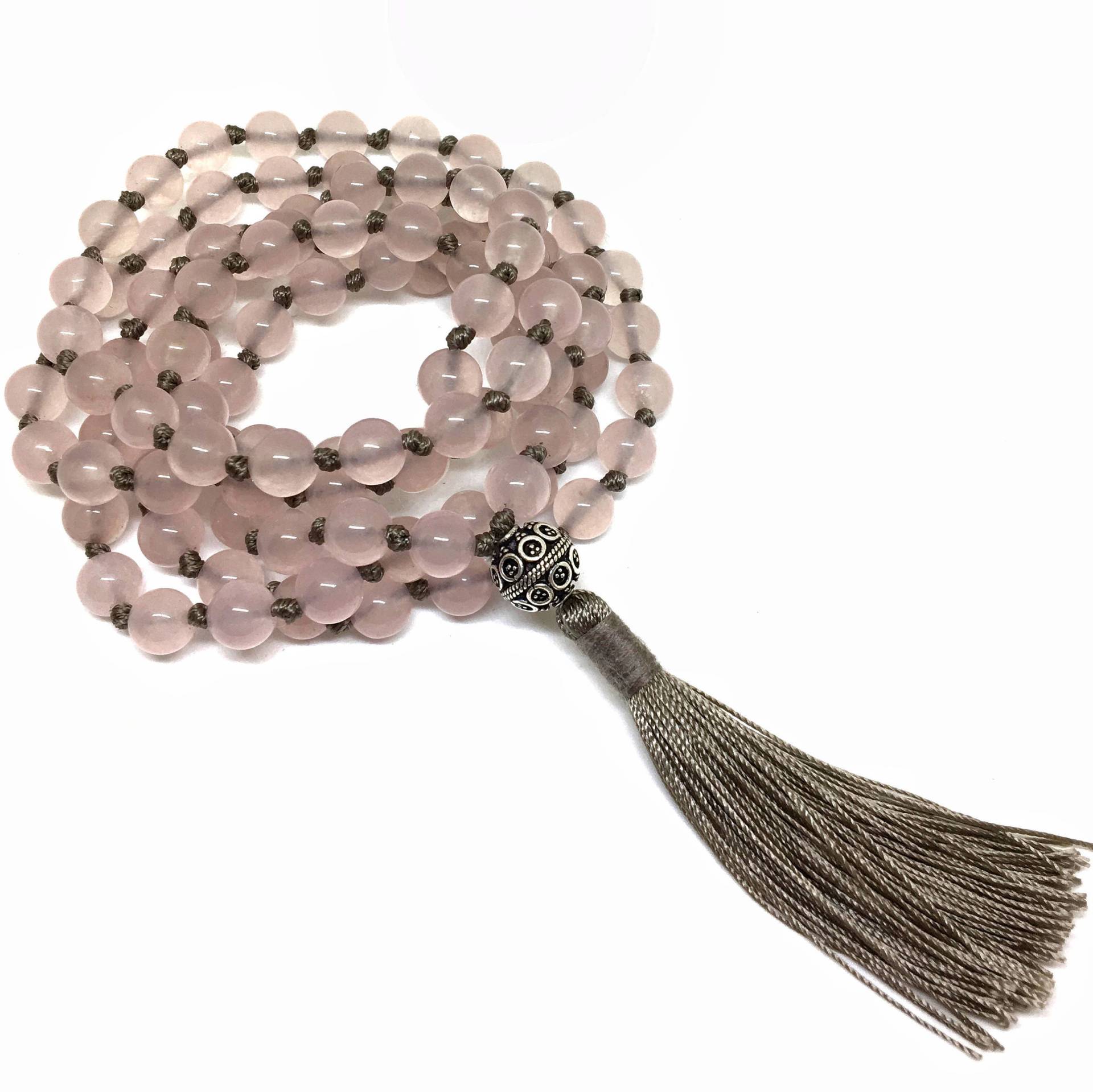 Love 108 Rosenquarz Mala von TulasiMaharani