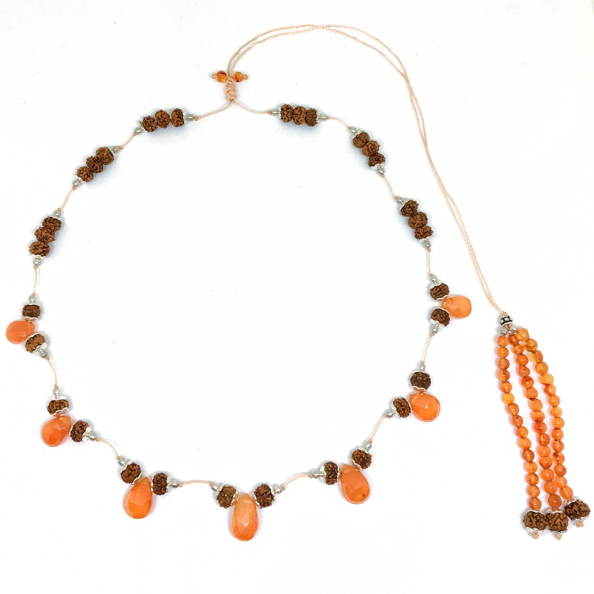 Manika Verstellbar Geknotet Rudraksha Halskette von TulasiMaharani