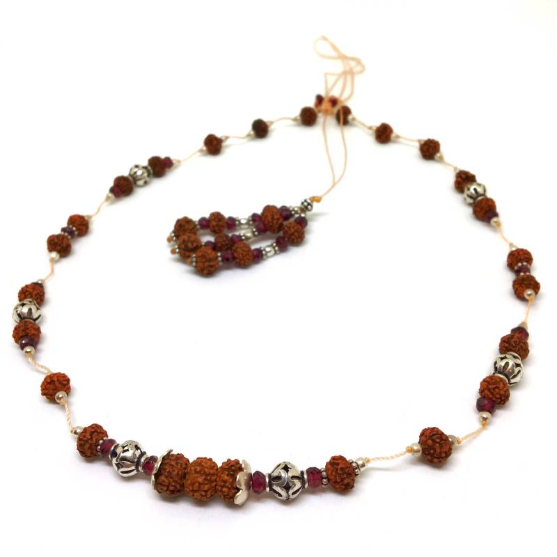 Padme Wunderschöne Verstellbare Rudraksha Halskette von TulasiMaharani