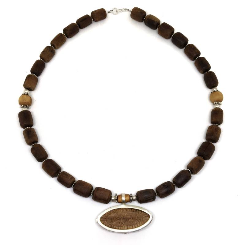 Radhe Shyam Tulasi/Tulsi Kette Mit Sterling Silber Und Original Geschnitzt Anhänger von TulasiMaharani