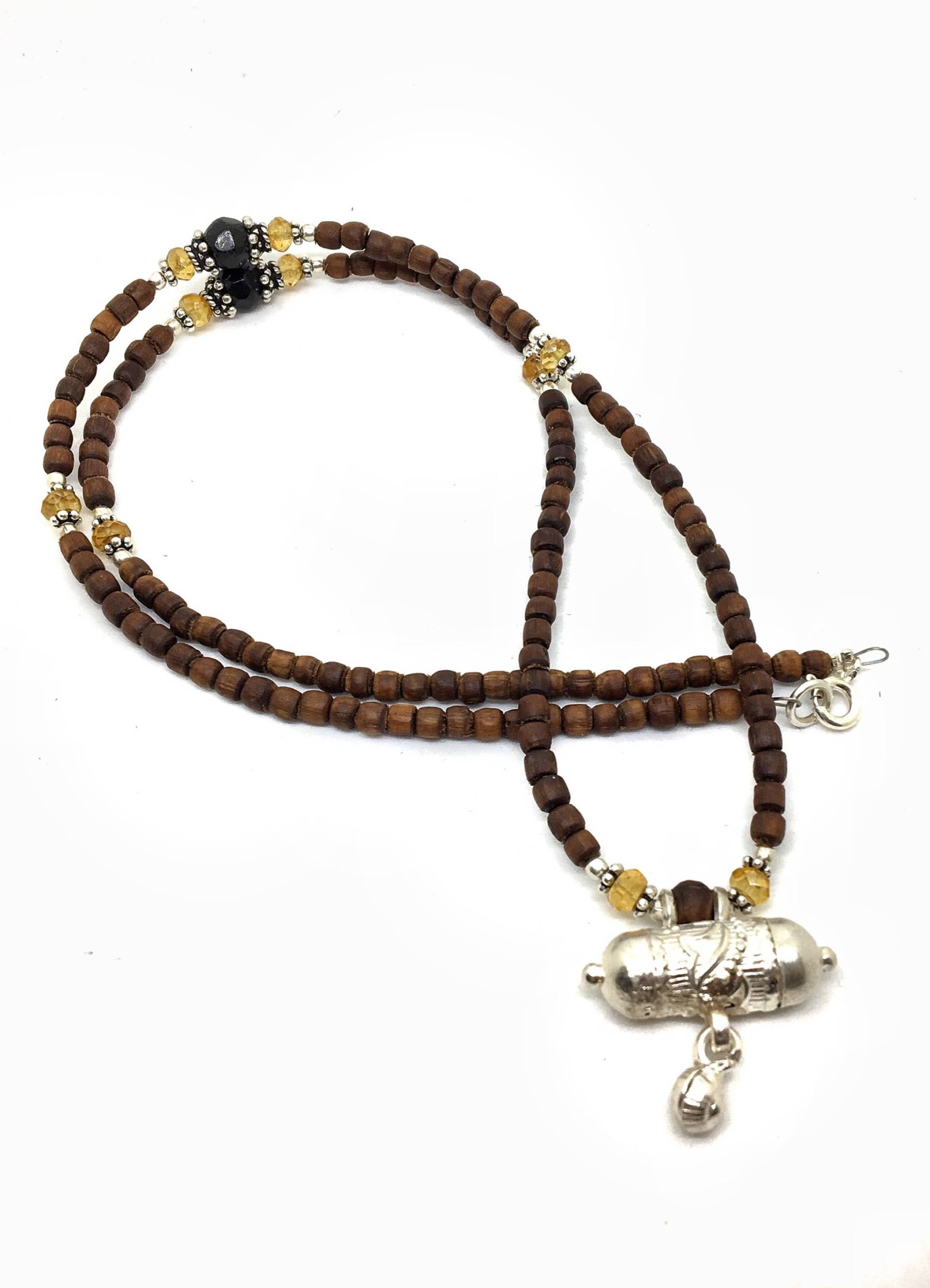 Rasa Tulasi/Tulsi Halskette Kavatcha Mittelstück Mit Facettierten Steinen von TulasiMaharani