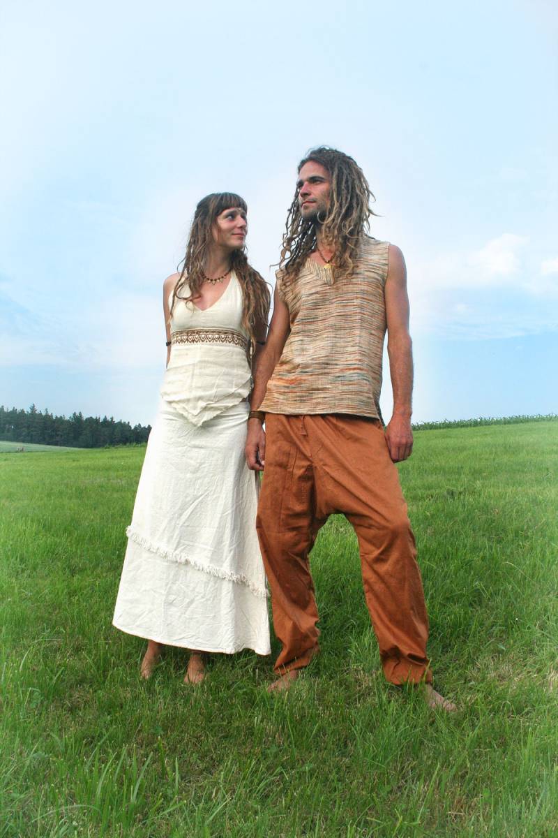 Herren Kadhi Tank Top Natürliche Handloom Baumwolle Herrenbekleidung Boho Ethno Pixie von TulasiWear